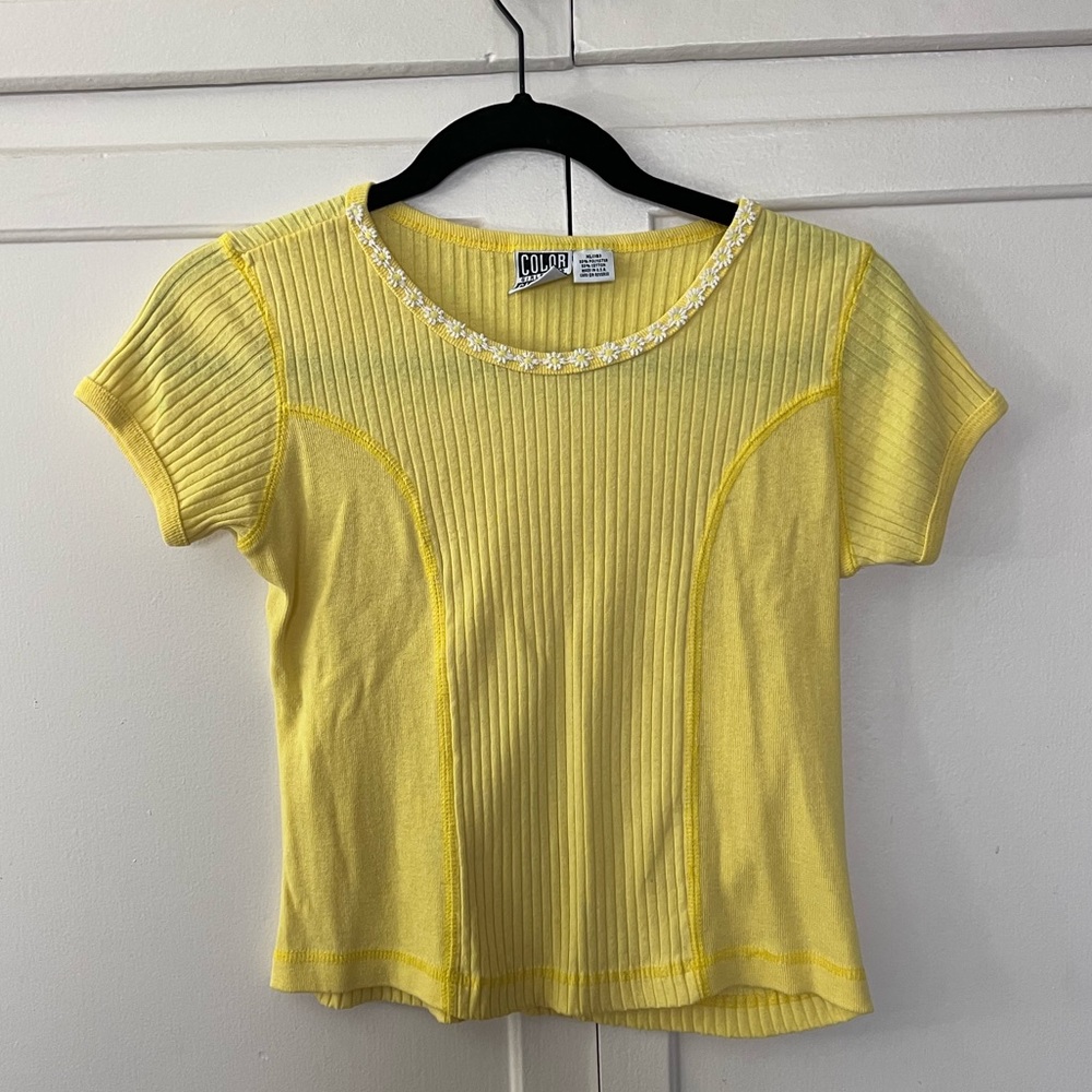 SOLD Vintage Yellow Baby Tee